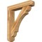 Ekena Millwork Olympic Craftsman Rough Sawn Bracket w/ Offset Brace, Western Red Cedar, 8"W x 42"D x 48"H BKT0806X42X48OLY04RWR - alternate 1